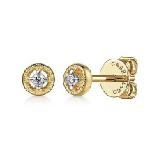 Gabriel & Co. 14kt Yellow Gold "Gaby" Diamond Stud Earrings