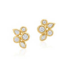 Gumuchian 18kt Yellow Gold Diamond "Moonlight" Earrings