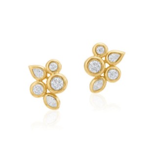 Gumuchian 18kt Yellow Gold Diamond "Moonlight" Earrings