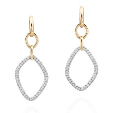 Gumuchian 18kt Two-tone Gold "Gallet" Diamond Dangle Earrings