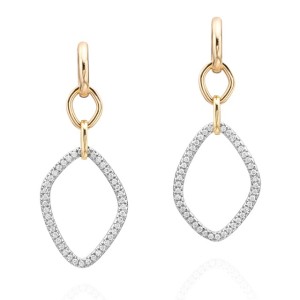 Gumuchian 18kt Two-tone Gold "Gallet" Diamond Dangle Earrings