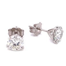 14kt White Gold 1.02 Carat Total Weight Diamond Stud 