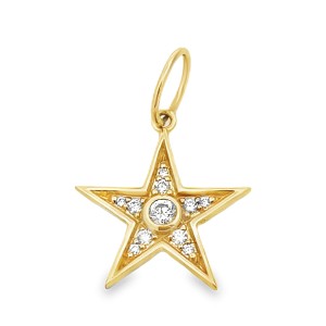 Lawson Dahl 18kt Yellow Gold And Diamond "Sorella Star" Pendant