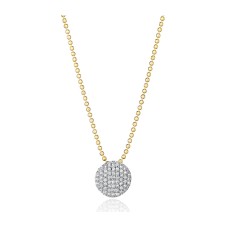 Phillips House 14kt Yellow Gold "Mini Infinity" Diamond Cluster Pendant Necklace