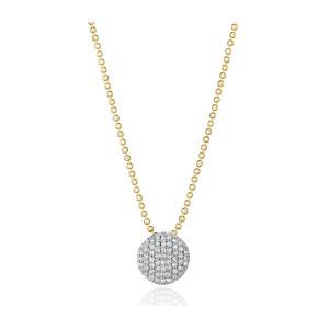 Phillips House 14kt Yellow Gold "Mini Infinity" Diamond Cluster Pendant Necklace