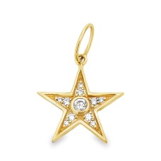 Lawson Dahl 18kt Yellow Gold And Diamond "Sorella Star" Pendant