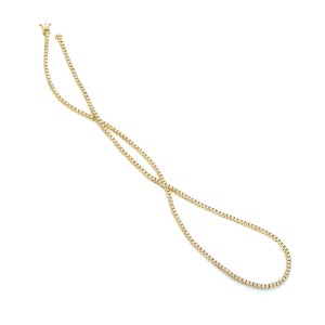 Facet Barcelona 14kt Yellow Gold Diamond  18 Inch "Tennis" Necklace