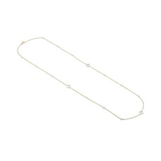 Facet Barcelona 14kt Yellow Gold Diamond Stations Necklace