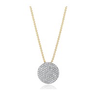 Phillips House 14kt Yellow Gold "Medium Infinity" Diamond Cluster Necklace