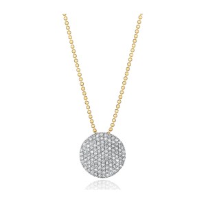 Phillips House 14kt Yellow Gold "Medium Infinity" Diamond Cluster Necklace
