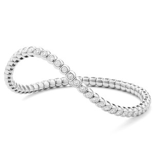 Facet Barcelona 14kt White Gold Bezel Set Diamond Bracelet