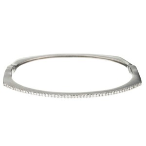 Fana 14kt White Gold Diamond Bangle Bracelet