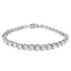 Platinum 8.61-carat Diamond Tennis Bracelet