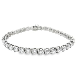 Platinum 8.59-carat Diamond Tennis Bracelet