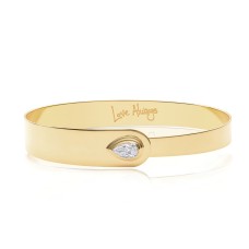 Phillips House 18kt Yellow Gold "Love Always" Diamond Bangle Bracelet