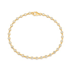 Facet Barcelona 14kt Yellow Gold Bezel-set Diamonds Bracelet