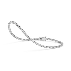 Facet Barcelona 14kt White Gold 1.00-carat Diamond Tennis Bracelet