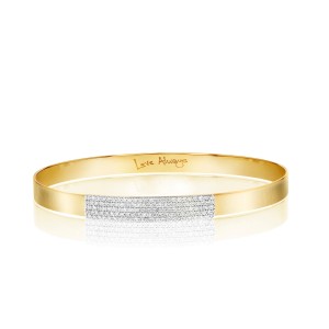 Phillips House 14kt Yellow Gold "Affair" Pave Diamond Bangle Bracelet