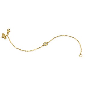 Gumuchian 18kt Yellow Gold And Diamond "Mini B" Pendant
