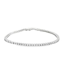14kt White Gold 2.05 Ctw Diamond Tennis Bracelet