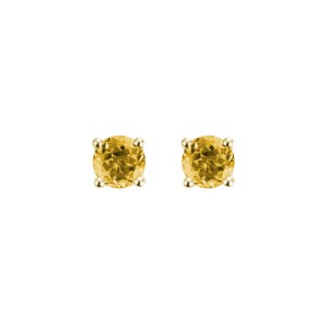 14kt Yellow Gold Citrine Stud Earrings