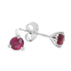 14kt Yellow Gold 0.60-carat Ruby Stud Earrings