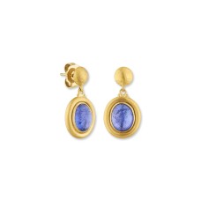 Lika Behar 24kt Yellow Gold One Of A Kind Tanzanite "Sloane" Earrings