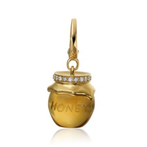 Gumuchian 18kt Yellow Gold Citrine And Diamond "Honey Pot" Charm/pendant