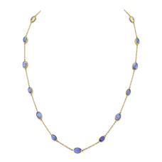 Sloane Street 18kt Yellow Gold Opal Station Necklace