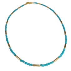 Marika 14kt Yellow Gold Amazonite Necklace From The Modern Beads Collection Marika 14kt Yellow Gold Amazonite Necklace From The Modern Beads Collection