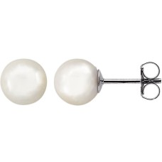 7.5mm Akoya Pearl Stud Earrings