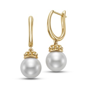 Mastoloni 14kt Yellow Gold Pearl Dangle Earrings