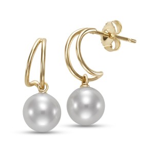 Mastoloni 14kt Yellow Gold Pearl Dangle Earrings
