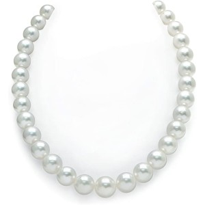 14kt White Gold Graduated Freshwater Pearl Necklace