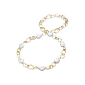 Mastoloni 18kt Yellow Gold And Pearl "Fireball" Necklace