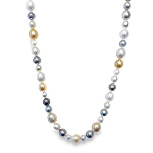 14kt Yellow Gold Tahitian, South Sea & Golden Pearls Necklace