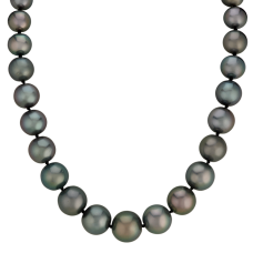 14kt White Gold Tahitian Pearl Strand Necklace 14kt White Gold Tahitian Pearl Strand Necklace
