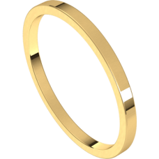 14kt Yellow Gold 1.5mm Flat Wedding Band