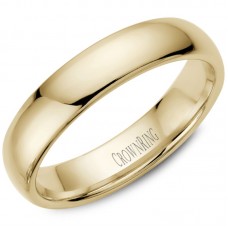 14kt Yellow Gold 5mm Domed Lightweight Comfort Fit Traditional Wedding Band