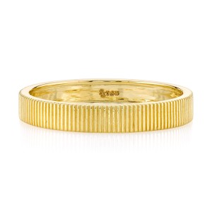 Sloane Street 18kt Yellow Gold 3mm Flat Stackable Band