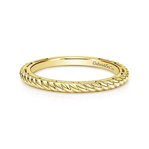 Gabriel & Co. 14kt Yellow Gold Twist Band Ring
