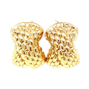 Estate 18kt Yellow Gold Panther X Earrings