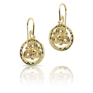 J&S Freeman 14kt Yellow Gold Dangle Earrings