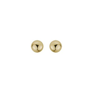 14kt Yellow Gold 4mm Stud Earrings