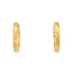 Marika 14kt Yellow Gold Hammered Huggie Hoop Earrings Marika 14kt Yellow Gold Hammered Huggie Hoop Earrings