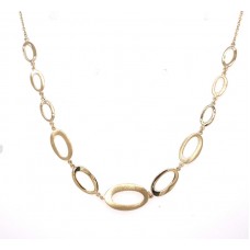 14kt Yellow Gold Open Ovals Necklace