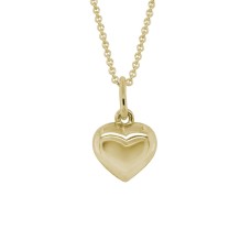 14kt Yellow Youth/child's Puffy Heart Pendant