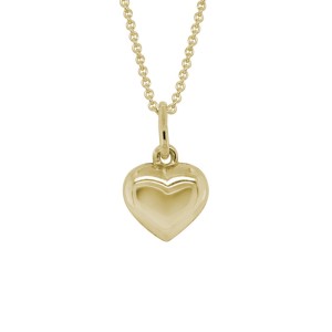 14kt Yellow Youth/child's Puffy Heart Pendant