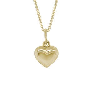 14kt Yellow Youth/child's Puffy Heart Pendant