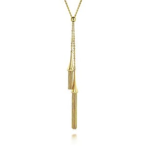 Gabriel & Co. 14kt Yellow Gold Tassel Necklace